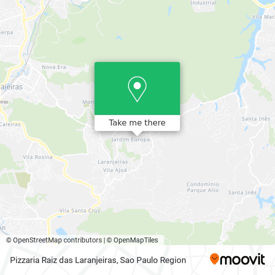 Pizzaria Raiz das Laranjeiras map