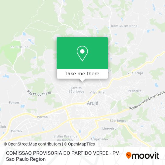 COMISSAO PROVISORIA DO PARTIDO VERDE - PV map