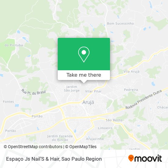 Espaço Js Nail’S & Hair map