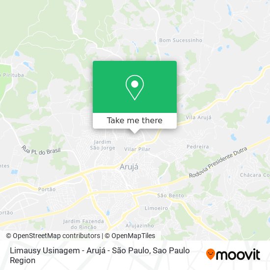 Limausy Usinagem - Arujá - São Paulo map