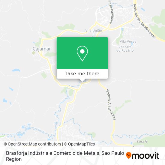 Mapa Brasforja Indústria e Comércio de Metais