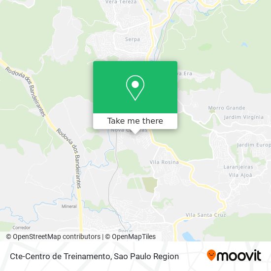 Mapa Cte-Centro de Treinamento