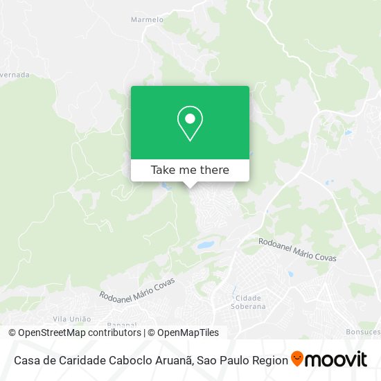 Casa de Caridade Caboclo Aruanã map