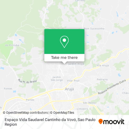 Espaço Vida Saudavel Cantinho da Vovó map