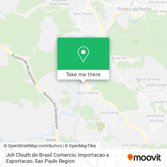 Joh Clouth do Brasil Comercio, Importacao e Exportacao map