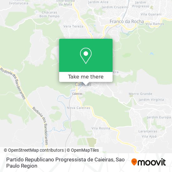 Partido Republicano Progressista de Caieiras map