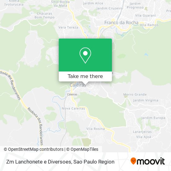 Mapa Zm Lanchonete e Diversoes