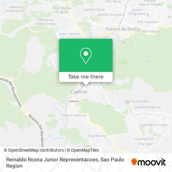 Reinaldo Rossa Junior Representacoes map