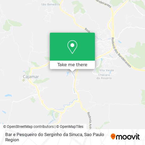 Bar e Pesqueiro do Serginho da Sinuca map