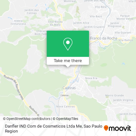 Danfler IND Com de Cosmeticos Ltda Me map