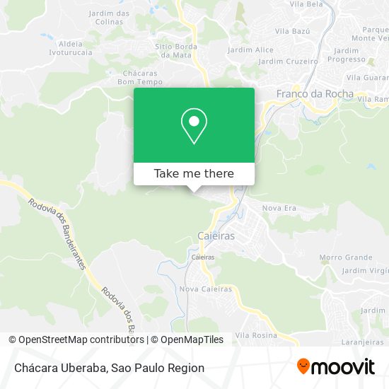 Mapa Chácara Uberaba