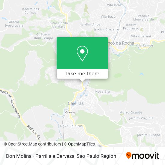 Mapa Don Molina - Parrilla e Cerveza