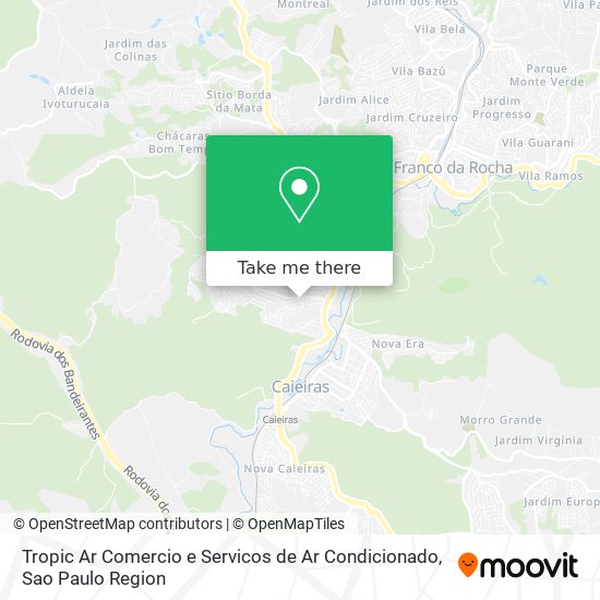 Mapa Tropic Ar Comercio e Servicos de Ar Condicionado