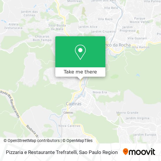 Mapa Pizzaria e Restaurante Trefratelli