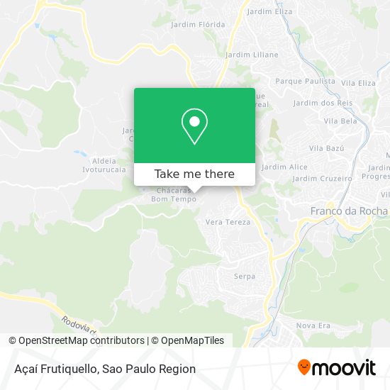 Açaí Frutiquello map
