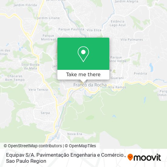 Equipav S / A. Pavimentação Engenharia e Comércio. map