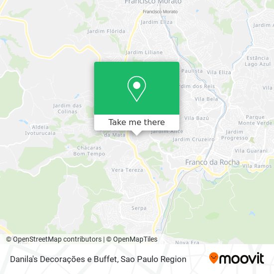 Danila's Decorações e Buffet map