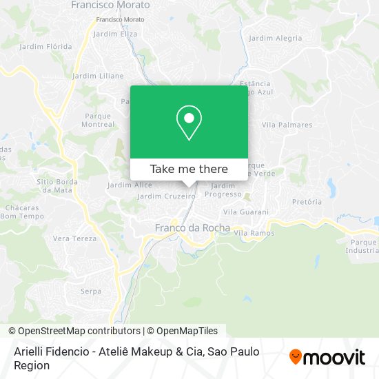 Arielli Fidencio - Ateliê Makeup & Cia map