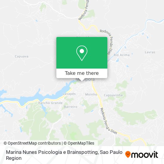 Marina Nunes Psicologia e Brainspotting map
