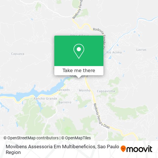 Mapa Movibens Assessoria Em Multibeneficios