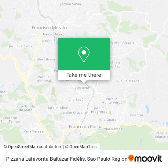 Pizzaria Lafavorita Baltazar Fidélis map