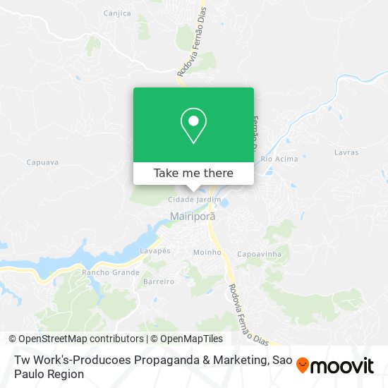 Mapa Tw Work's-Producoes Propaganda & Marketing