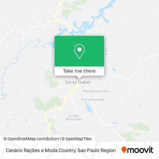 Canário Rações e Moda Country map