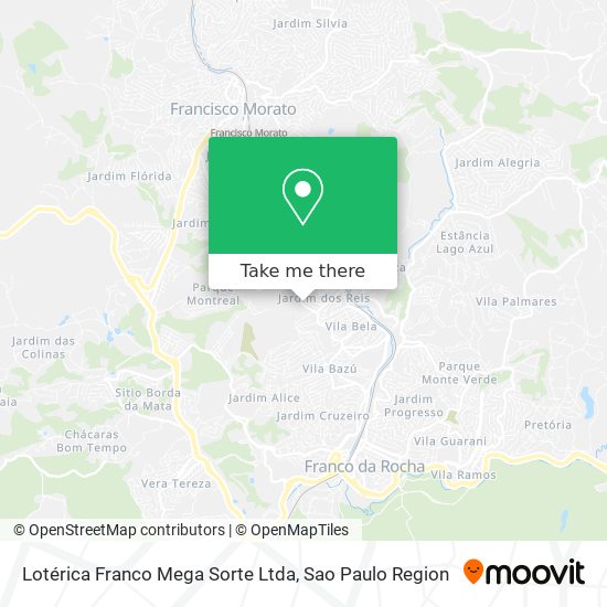 Lotérica Franco Mega Sorte Ltda map