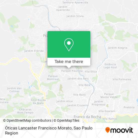 Óticas Lancaster Francisco Morato map