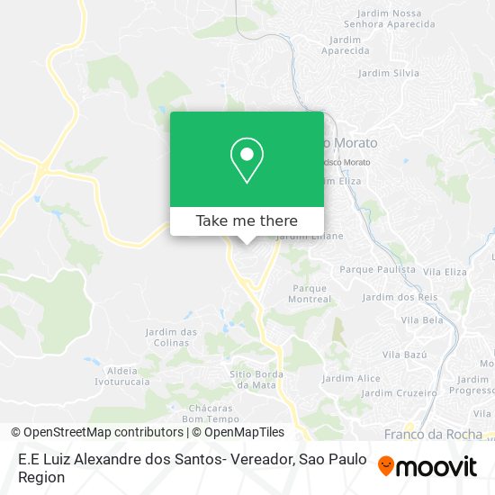 E.E Luiz Alexandre dos Santos- Vereador map