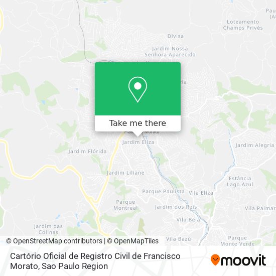 Cartório Oficial de Registro Civil de Francisco Morato map