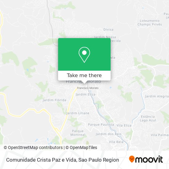 Comunidade Crista Paz e Vida map