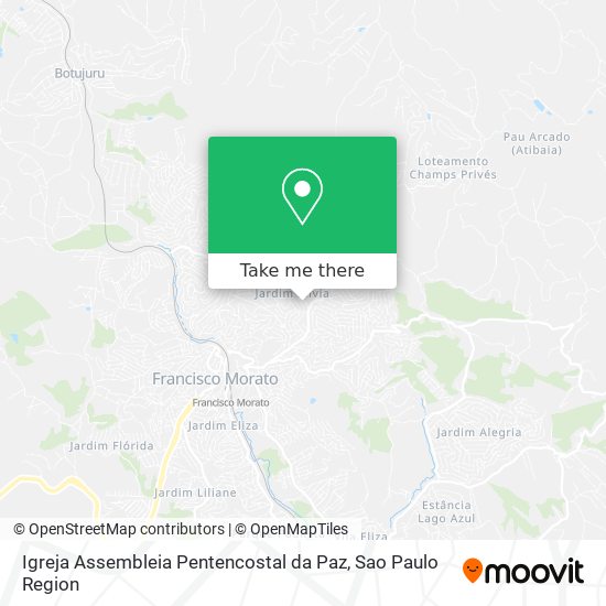 Mapa Igreja Assembleia Pentencostal da Paz