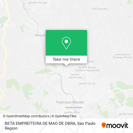 Mapa BETA EMPREITEIRA DE MAO DE OBRA