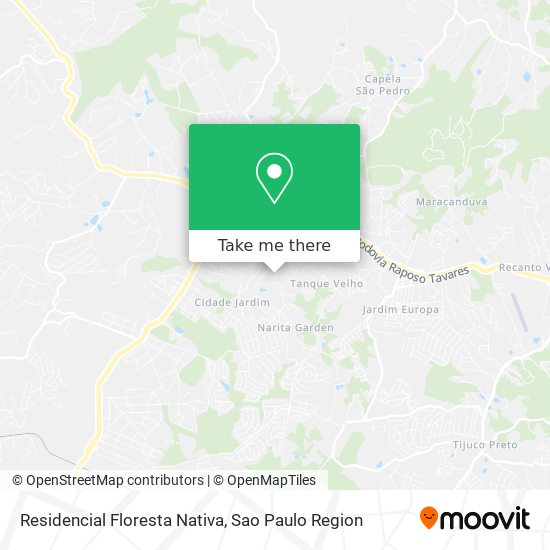 Mapa Residencial Floresta Nativa