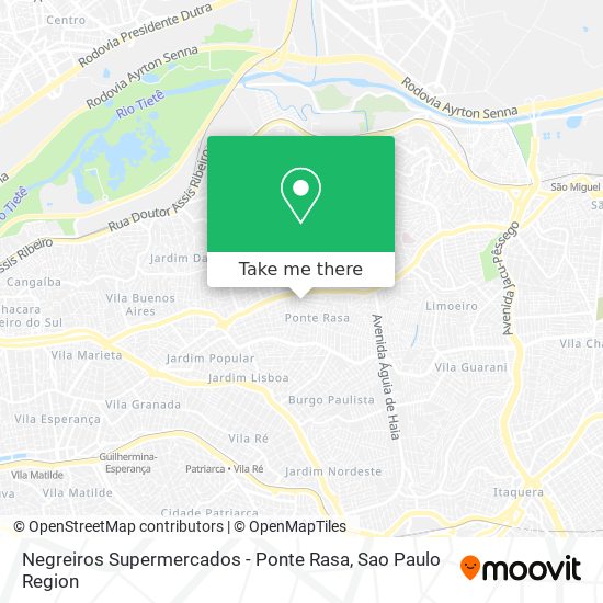 Mapa Negreiros Supermercados - Ponte Rasa