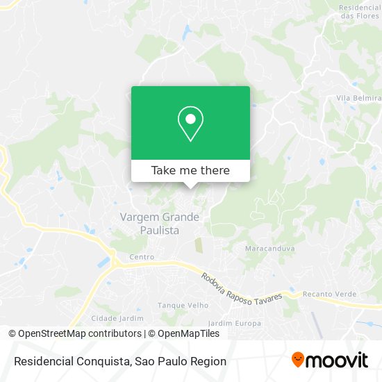 Residencial Conquista map