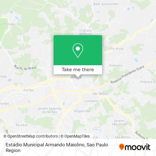Estádio Municipal Armando Maiolino map