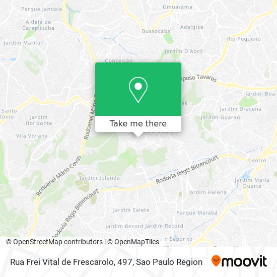 Mapa Rua Frei Vital de Frescarolo, 497
