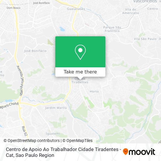 Centro de Apoio Ao Trabalhador Cidade Tiradentes - Cat map