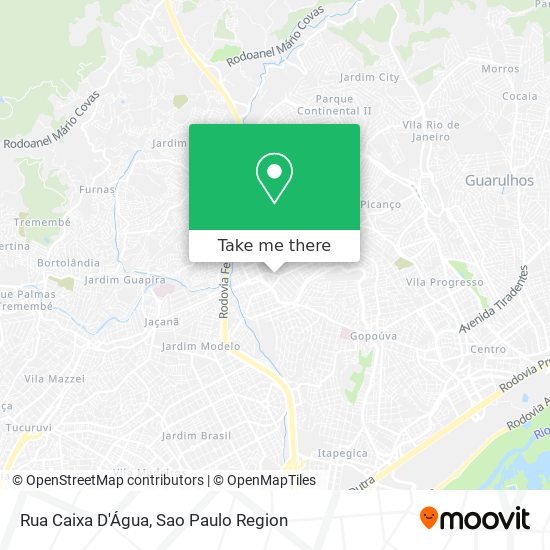 Mapa Rua Caixa D'Água