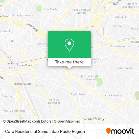 Cora Residencial Senior map