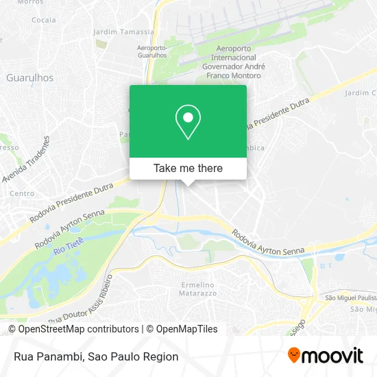 Rua Panambi map