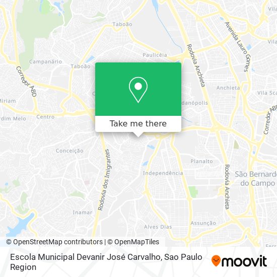 Escola Municipal Devanir José Carvalho map