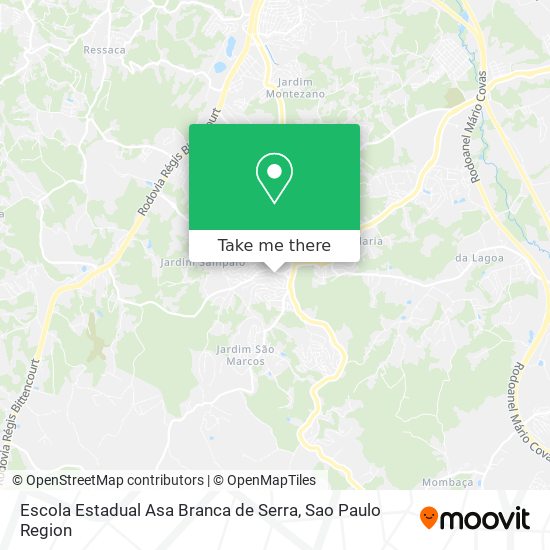 Mapa Escola Estadual Asa Branca de Serra