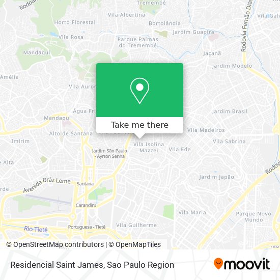 Residencial Saint James map