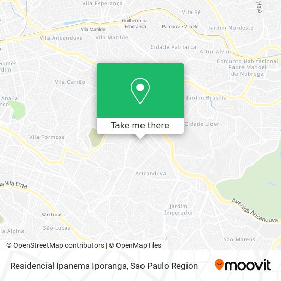 Mapa Residencial Ipanema Iporanga