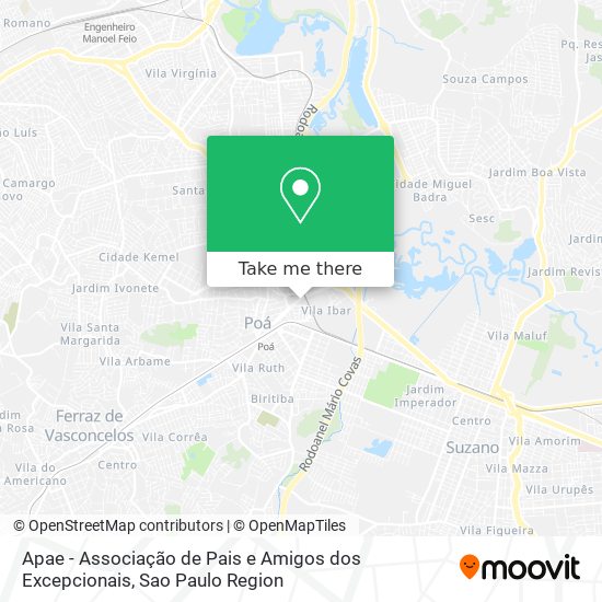 Apae - Associação de Pais e Amigos dos Excepcionais map