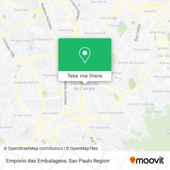 Empório das Embalagens map