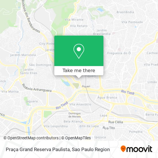 Mapa Praça Grand Reserva Paulista